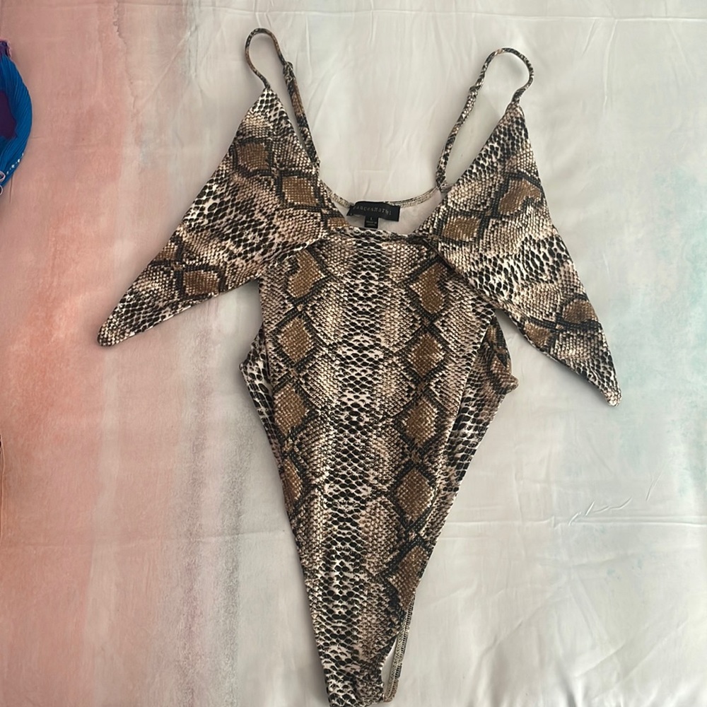 Snakeskin bodysuit